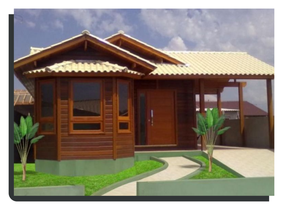 <p>Cada vez mais as casas de madeira, tem sido a forma, mas rápida, prática, e financeiramente viável.</p>

<p> </p>

<p>Seu sonho construido de forma inteligente, com muita qualidade e muito bom gosto.</p>
